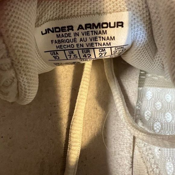 Womens Under Armour HOVR Sonic 3 White Athletic‎ Running Shoes Size 10 M GUC - Picture 7 of 7